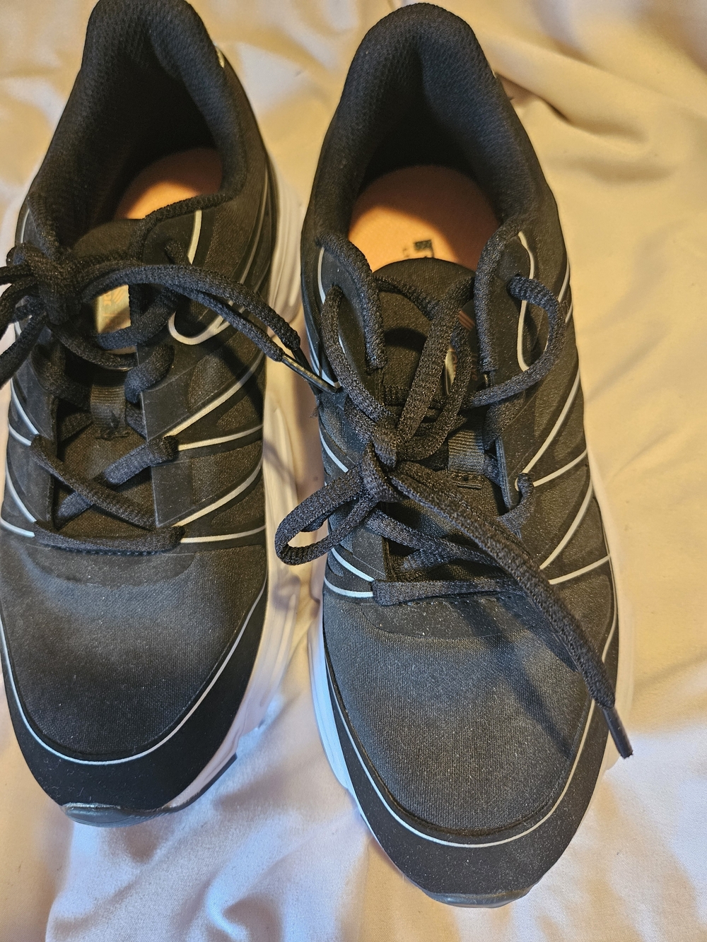 RBX Black Athletic Running Shoes with White Accents
